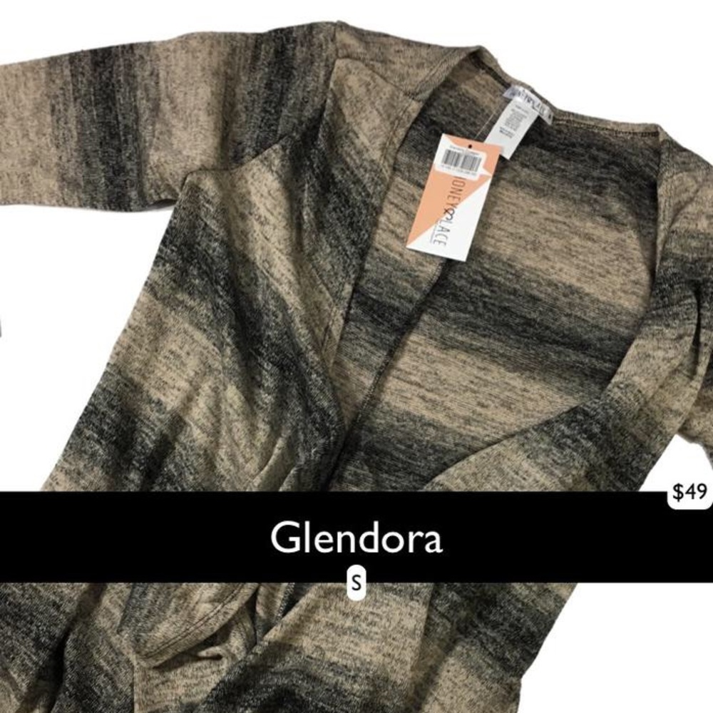 Glendora NWT duster Piphany Honey & lace cardigan